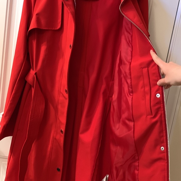 DKNY Bright Red Coat - Picture 14 of 17